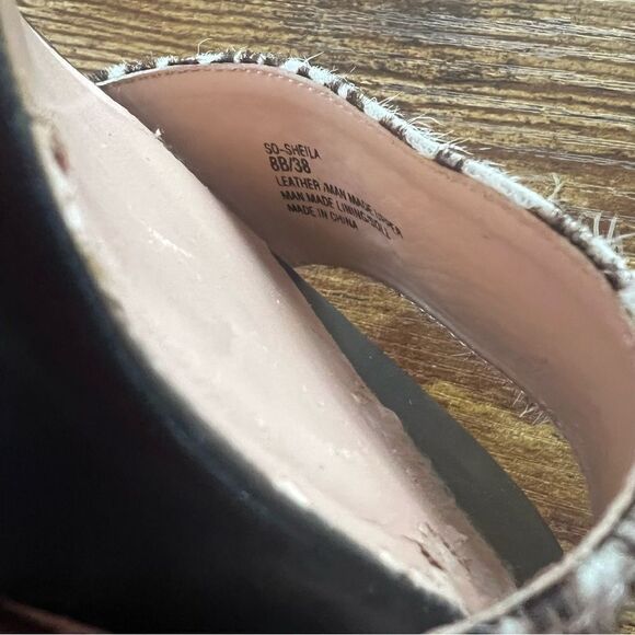 Sole Society Sheila Teal Animal Patterned Ankle Strap Stiletto Heels - Picture 13 of 16